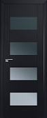 Межкомнатная дверь царговая ProfilDoors серия U Модерн 46U, Черный матовый Мателюкс графит
